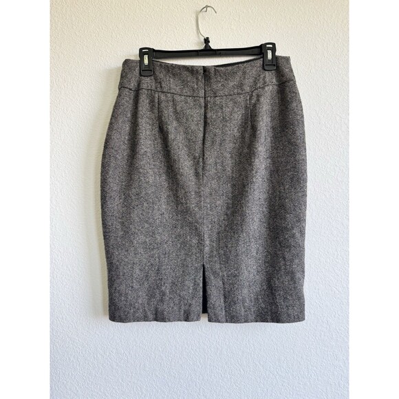 Cabi Women's Gray Wool Blend Tweed Pencil Skirt Lined Career Size 6 - Picture 3 of 10